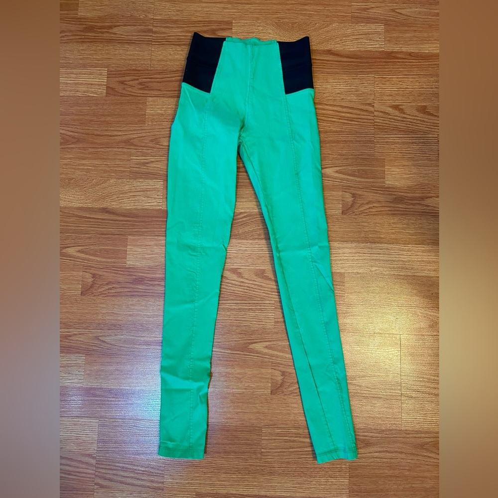 Mezzanine Kelly Green High Rise Leggings size xs